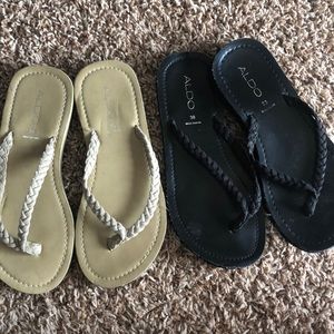 2 pairs of Aldo sandals